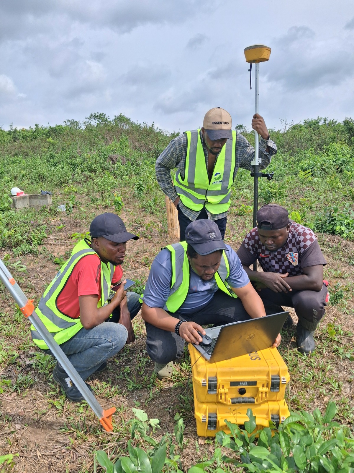 Firstline Geospatial as-built survey documentation of completed construction project in Lagos