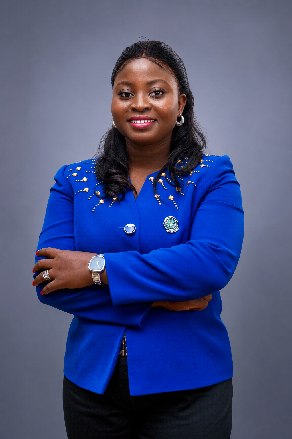 Surv. Mrs. Oriyomi Rachael Adeyemi, Managing Partner at Firstline Geospatial Services Limited, licensed SURCON surveyor in Lagos
